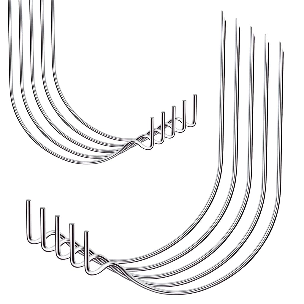 HASTHIP 20Pcs Wall Anchor Hooks Stainless Steel Curved Drywall Hanging Hooks Rat Tail Hanging Hook Entry Doorway Wall Hooks Multipurpose Wall Hooks for Hanging Picture, Flower Planter, Keys, Hats HASTHIP 20Pcs Wall Anchor Hooks Stainless Steel Curved Drywall Hanging Hooks Rat Tail Hanging Hook Entry Doorway Wall Hooks Multipurpose Wall Hooks for Hanging Picture, Flower Planter, Keys, Hats